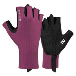 Rękawiczki antypoślizgowe unisex oddychające półpalcowe. Fioletowe rękawiczki męskie WEST BIKING, bez wzorów, z gumy. Za 95.60 zł.