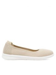 Clara Barson Baleriny Merle H20630-01 Beżowy. Brązowe balerinki damskie Clara Barson, bez wzorów, z materiału, bez obcasa, bez zapięcia. Za 79.99 zł.