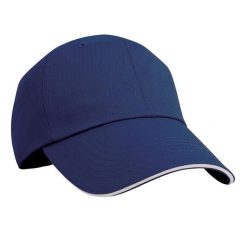 Czapka Z Daszkiem W Jodełkę. Szare czapki damskie RESULT HEADWEAR, bez wzorów. Za 38.99 zł.
