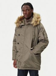 HUGO Parka Makaro2541 50546236 Beżowy Regular Fit. Brązowe parki męskie Hugo, m, bez wzorów, z syntetyku, bez kołnierzyka, bez kaptura. Za 1,979.00 zł.