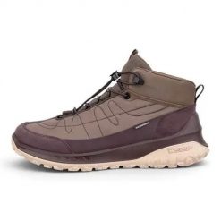 Buty trekkingowe damskie Ecco ULT-TRN. Brązowe obuwie trekkingowe damskie ecco, z materiału, za kostkę, bez zapięcia. Za 795.00 zł.