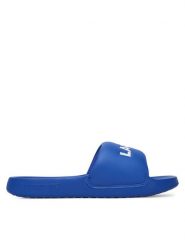 Lacoste Klapki 7-49CMA0022 Niebieski. Niebieskie klapki męskie Lacoste, bez wzorów, z tworzywa sztucznego, bez zapięcia. Za 129.99 zł.