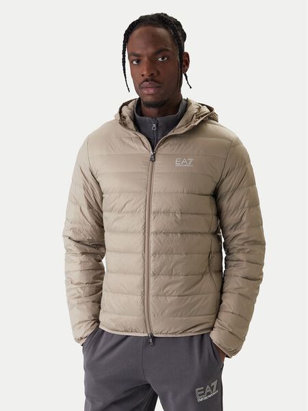 EA7 Emporio Armani Kurtka puchowa 8NPB24 PNGPZ U6167 Beżowy Regular Fit. Brązowe kurtki męskie EA7 Emporio Armani, m, bez wzorów, z puchu, bez kaptura. Za 839.99 zł.