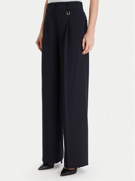 JOOP! Spodnie materiałowe Paris2 30048839 Granatowy Modern Fit. Niebieskie spodnie materiałowe damskie JOOP!, bez wzorów, z materiału. Za 529.99 zł.