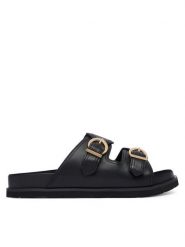 Gant Klapki 32501311 Czarny. Czarne klapki damskie GANT, bez wzorów, ze skóry, bez obcasa, bez zapięcia. Za 499.99 zł.