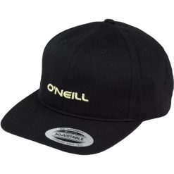 Czapka O'Neill Shore Cap, Dla obu płci. Czarne czapki damskie O'Neill, bez wzorów, z bawełny. Za 190.00 zł.
