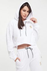 Bluza damska z kapturem TWINSET ACTITUDE. Bluzy damskie Twinset Milano, s, bez wzorów, bez ramiączek, z kapturem. W wyprzedaży za 501.83 zł.