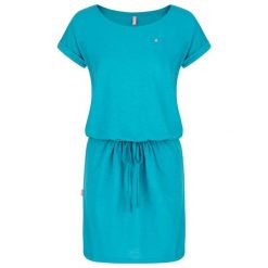 Sukienka damska Loap Bladana niebieska. Niebieskie sukienki damskie LOOP, na lato, xs, bez wzorów, sportowe, bez kołnierzyka, bez ramiączek, sportowe. Za 148.99 zł.