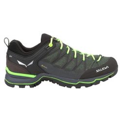 Buty trekkingowe męskie Salewa MS Mtn Trainer Lite Gtx. Zielone trekkingi męskie Salewa, z materiału, bez zapięcia. Za 861.00 zł.