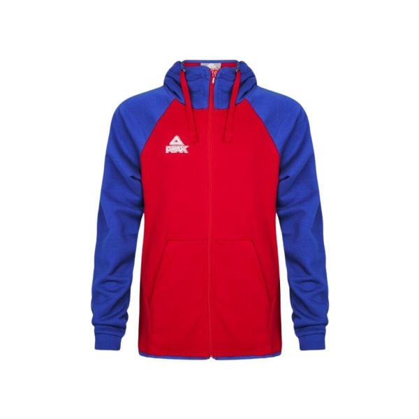 Bluza z kapturem Peak zip bi-color élite. Czerwone bluzy męskie PEAK, l, bez wzorów, sportowe, bez ramiączek, z kapturem. Za 319.50 zł.