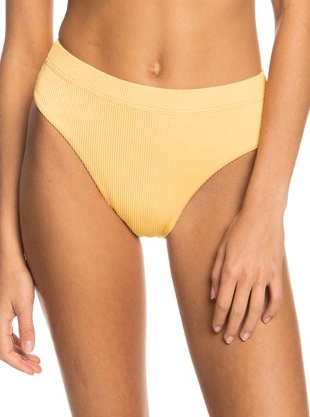 Dół od bikini Roxy Love The Shorey. Żółte stroje kąpielowe damskie Roxy, xs, bez wzorów, z elastanu. Za 149.99 zł.