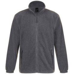 Bluza Polarowa Unisex Dla Dorosłych North. Szare bluzy damskie SOL'S, na zimę, s, bez wzorów, z polaru, sportowe, bez ramiączek, bez kaptura. Za 156.99 zł.