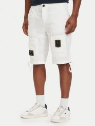 Aeronautica Militare Szorty materiałowe 261BE0041UCT01122 Biały Regular Fit. Białe szorty męskie Aeronautica Militare, bez wzorów, z bawełny. Za 719.99 zł.