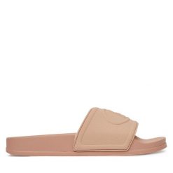 Klapki Liu Jo. Brązowe klapki damskie Liu Jo, bez wzorów, bez obcasa, bez zapięcia. Za 149.99 zł.