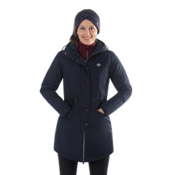 Parka dla kobiet QHP Linde. Niebieskie parki damskie QHP, na zimę, m, bez wzorów, z poliesteru, bez kaptura. Za 543.00 zł.