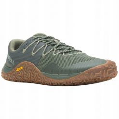 Merrell Trail Glove 7 J067655 Zielone 46. Zielone buty sportowe męskie Merrell, bez wzorów, bez zapięcia. Za 464.39 zł.