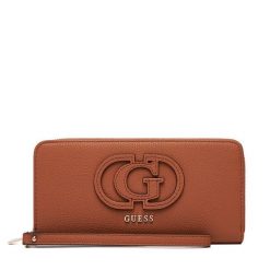 Portfel Guess. Brązowe portfele damskie Guess. Za 249.99 zł.