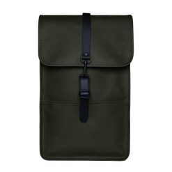 Wodoodporny Plecak. Zielone plecaki damskie Rains, bez wzorów, sportowe. Za 580.99 zł.