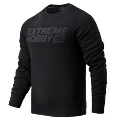 Bluza męska EXTREME HOBBY BLOCK. Czarne bluzy męskie EXTREME HOBBY, l, bez wzorów, z bawełny, klasyczne, bez ramiączek, bez kaptura. Za 239.00 zł.