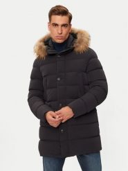 Hetregó Kurtka puchowa Parker 8N436M Czarny Regular Fit. Czarne kurtki męskie HETREGO, m, bez wzorów, z puchu, bez kaptura. Za 2,379.00 zł.
