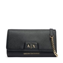 Torebka Armani Exchange. Czarne torebki do ręki damskie Armani Exchange, bez wzorów, bez dodatków. Za 429.99 zł.