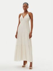 Haveone Sukienka letnia AFF-N011 Écru Loose Fit. Sukienki damskie Haveone, na lato, xl, bez wzorów, z wiskozy, bez kołnierzyka, bez ramiączek. Za 389.99 zł.