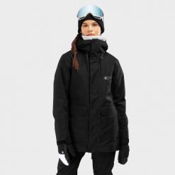 Kurtka snowboardowa premium damska Ultimate Gstaad. Czarne kurtki sportowe damskie SIROKO, na zimę, l, bez wzorów, bez ramiączek, bez kaptura, snowboardowy. Za 1,268.00 zł.