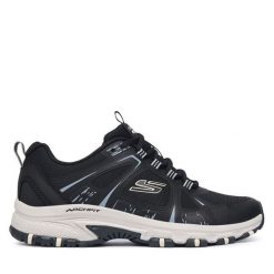 Trekkingi Skechers. Czarne obuwie trekkingowe damskie Skechers, bez zapięcia. Za 379.99 zł.