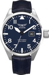 Zegarek Aviator Zegarek męski Aviator V.1.22.0.149.4 niebieski. Niebieskie zegarki męskie AVIATOR, bez wzorów. Za 1,700.00 zł.