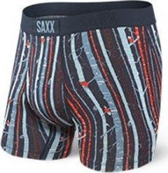 SAXX Bokserki męskie Ultra Boxer Brief Fly Black Snow Owl r. S. Białe bokserki męskie Saxx, bez wzorów. Za 110.49 zł.