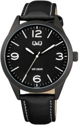 Zegarek Q&Q Q77B-002P męski czarny . Czarne zegarki męskie Q&Q, bez wzorów. Za 255.68 zł.