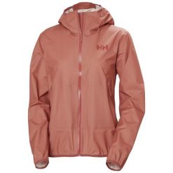 Kurtka przeciwdeszczowa damska Helly Hansen Verglas Fastpack. Brązowe kurtki sportowe damskie Helly Hansen, bez wzorów, bez ramiączek, bez kaptura, trekkingowe. Za 960.00 zł.