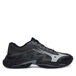 Buty halowe Mizuno. Czarne buty sportowe męskie Mizuno, bez wzorów, bez zapięcia, mizuno wave. Za 689.99 zł.