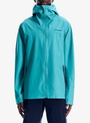 Kurtka przeciwdeszczowa męska Berghaus Deluge Pro 3.0 Jkt. Niebieskie kurtki męskie Berghaus, m, bez wzorów, bez kaptura. Za 555.49 zł.