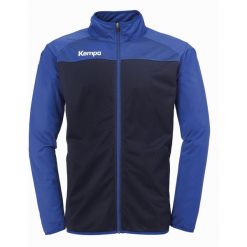 Bluza Kempa Prime Poly Jacket. Niebieskie bluzy damskie Kempa, xl, bez wzorów, sportowe, bez ramiączek, bez kaptura. W wyprzedaży za 180.00 zł.