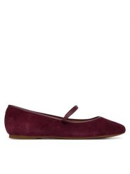 LAUREN RALPH LAUREN Baleriny Jayna Mj Fl 802P18425001 Bordowy. Czerwone balerinki damskie Lauren Ralph Lauren, bez wzorów, ze skóry, bez obcasa, bez zapięcia. Za 599.99 zł.