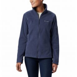 Bluza sportowa damska Columbia Fast Trek II Jacket. Niebieskie bluzy damskie Columbia, m, bez wzorów, sportowe, bez ramiączek, bez kaptura. Za 229.99 zł.