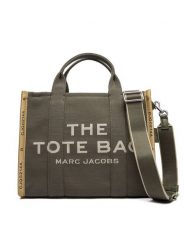 Marc Jacobs Torebka The Jacquard Medium Tote Bag M0017027 Khaki. Brązowe shopperki damskie Marc Jacobs, bez wzorów, z materiału, bez dodatków. Za 1,749.00 zł.