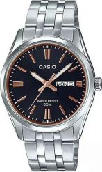 Zegarek Casio ZEGAREK MĘSKI CASIO MTP-1335D 1A2VDF (zd026b). Zegarki męskie Casio, bez wzorów. Za 215.99 zł.