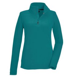 Bluza damska Killtec KSW 101 WMN FLC SHRT. Niebieskie bluzy damskie KILLTEC, s, bez wzorów, sportowe, bez ramiączek, bez kaptura. W wyprzedaży za 89.99 zł.
