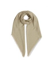 Calvin Klein Chusta Monogram Jacquard Scarf K60K608779 Zielony. Zielone rękawiczki damskie Calvin Klein, bez wzorów, z materiału. Za 239.99 zł.