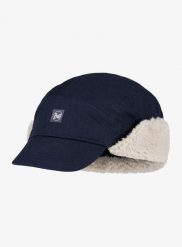 Czapka z daszkiem Buff Fall Line Cap. Niebieskie czapki damskie Buff, na zimę, bez wzorów, z bawełny. Za 219.90 zł.