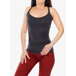Top wspinaczkowy damski Ocun Corona Top. Szare topy damskie Ocun, bez wzorów, sportowe, bez kołnierzyka, bez ramiączek. Za 147.29 zł.