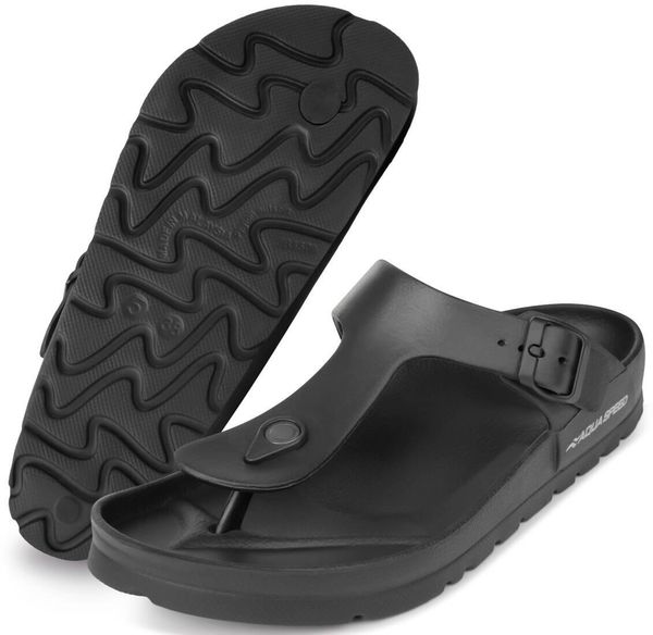 Klapki basenowe japonki Aqua Speed Monaco. Szare klapki damskie Aqua-Speed, bez wzorów, z materiału, klasyczne, bez obcasa, bez zapięcia. Za 59.90 zł.