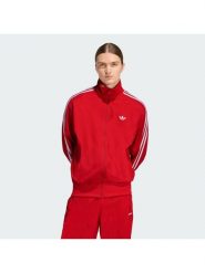 Adidas Bluza adicolor Firebird KE0788 Czerwony Loose Fit. Czerwone bluzy męskie Adidas, l, bez wzorów, z syntetyku, bez ramiączek, bez kaptura. Za 349.99 zł.
