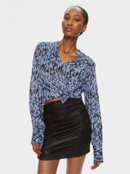 Karen by Simonsen Bluzka Nikole 10104887 Niebieski Regular Fit. Niebieskie bluzki damskie Karen by Simonsen, bez wzorów, z wiskozy, bez kołnierzyka, bez ramiączek. Za 499.99 zł.