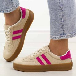 Beżowe skórzane półbuty damskie Filippo Dp6764/25. Brązowe półbuty damskie Filippo, na jesień, bez wzorów, z jeansu, eleganckie, bez obcasa, na płaskiej podeszwie, bez zapięcia. Za 219.00 zł.