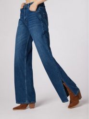 Simple Jeansy SPDJ504-01 Granatowy Relaxed Fit. Niebieskie jeansy damskie SIMPLE, bez wzorów, z bawełny. Za 349.99 zł.