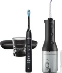Szczoteczka Philips Philips Sonicare DiamondClean 9000 + Power Flosser HX3886/43 Zestaw czarny. Czarne szczoteczki elektryczne Philips. Za 1,024.36 zł.