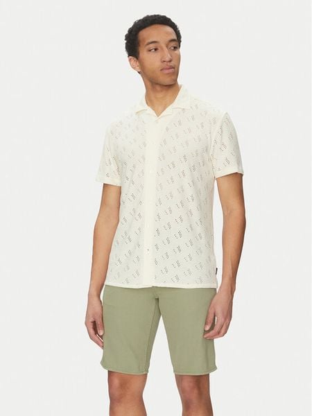 INDICODE Koszula Injerry 20-612 Écru Regular Fit. Koszule męskie INDICODE, m, bez wzorów, z syntetyku, bez kołnierzyka, bez ramiączek. Za 99.99 zł.